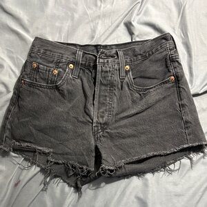 Levi’s 501 Black Denim Shorts